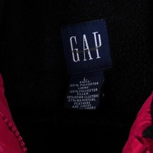 GAP Pink Quilted Down Fill Outdoor Zip Up Vest Women's S